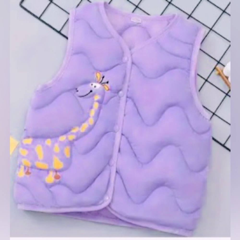 Child’s Giraffee Vest in purple